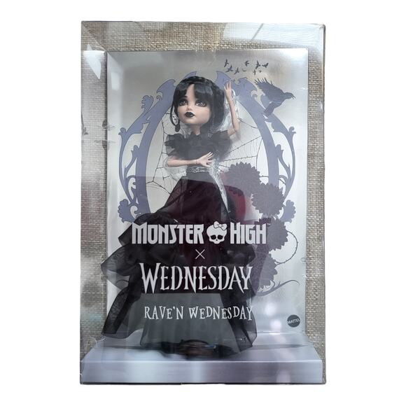 monster high Other - Damaged Box Monster High Rave 'N Wednesday Doll New